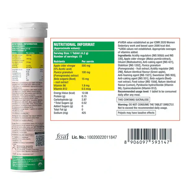 Fast&Up Apple Cider Vinegar - Green Apple - Image 5