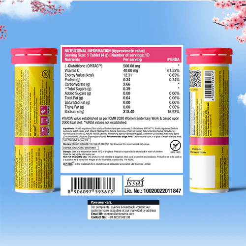 Glow - Glutathione Tablets for Glowing & Brightening Skin - Strawberry & Lemon - Image 9