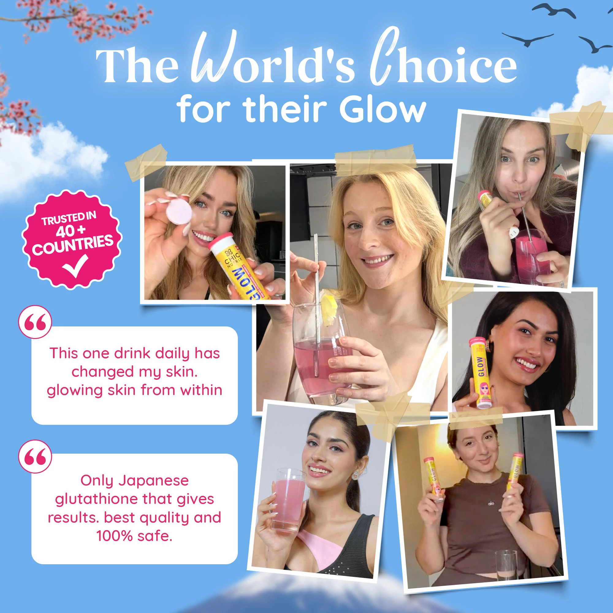 Glow - Glutathione Tablets for Glowing & Brightening Skin - Assorted Starter Pack - Image 8