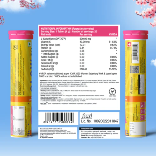 Glow - Glutathione Tablets for Skin Glow, Radiant & Even-Toned Skin - Orange - Image 8